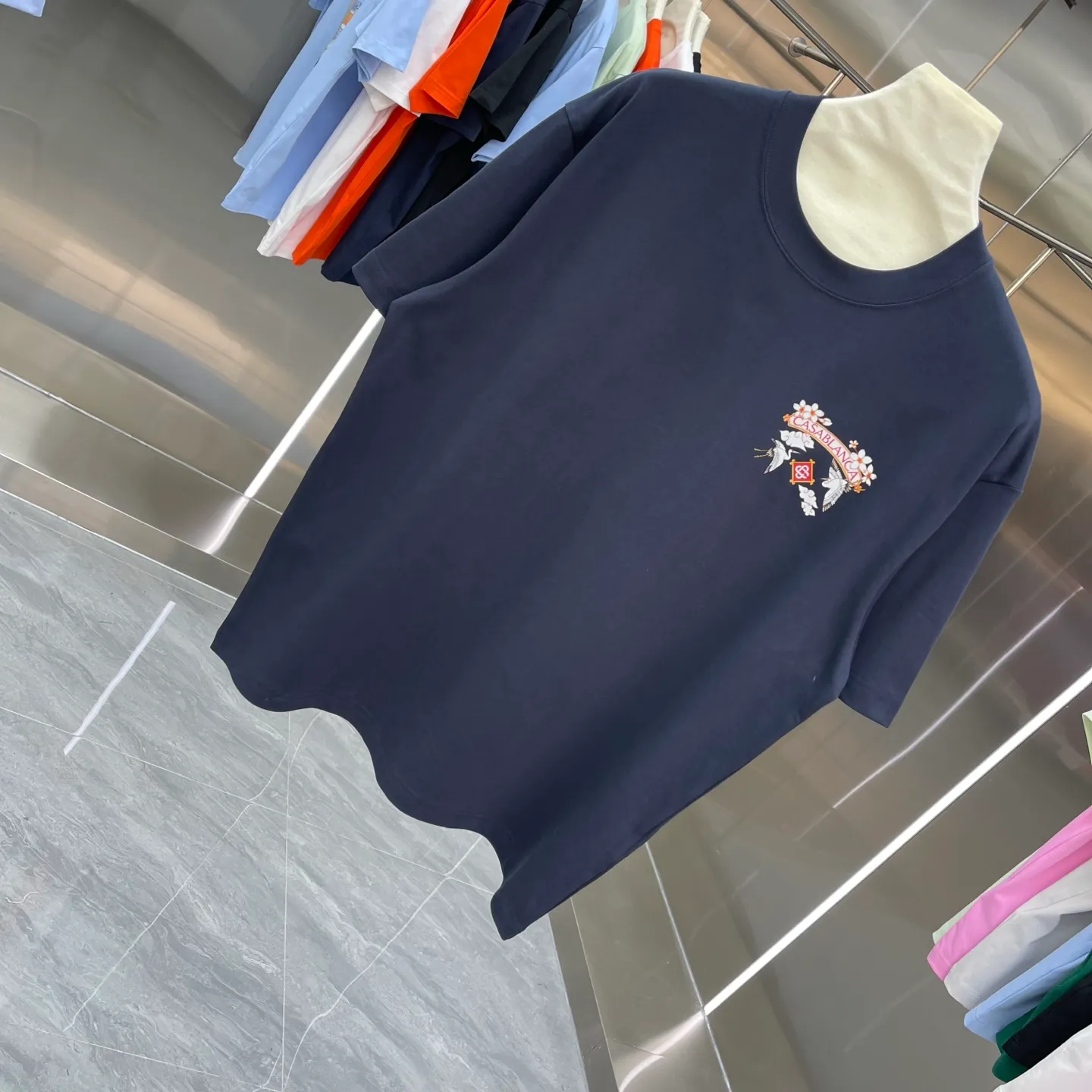 New Arrival Casablanca Classic Series T ～ ， ， 。 ， Classic ， In Stock ！ ：White Black Green Gray Light Green Blue Royal Blue Orange（8 ） Size：S M L XL XXL